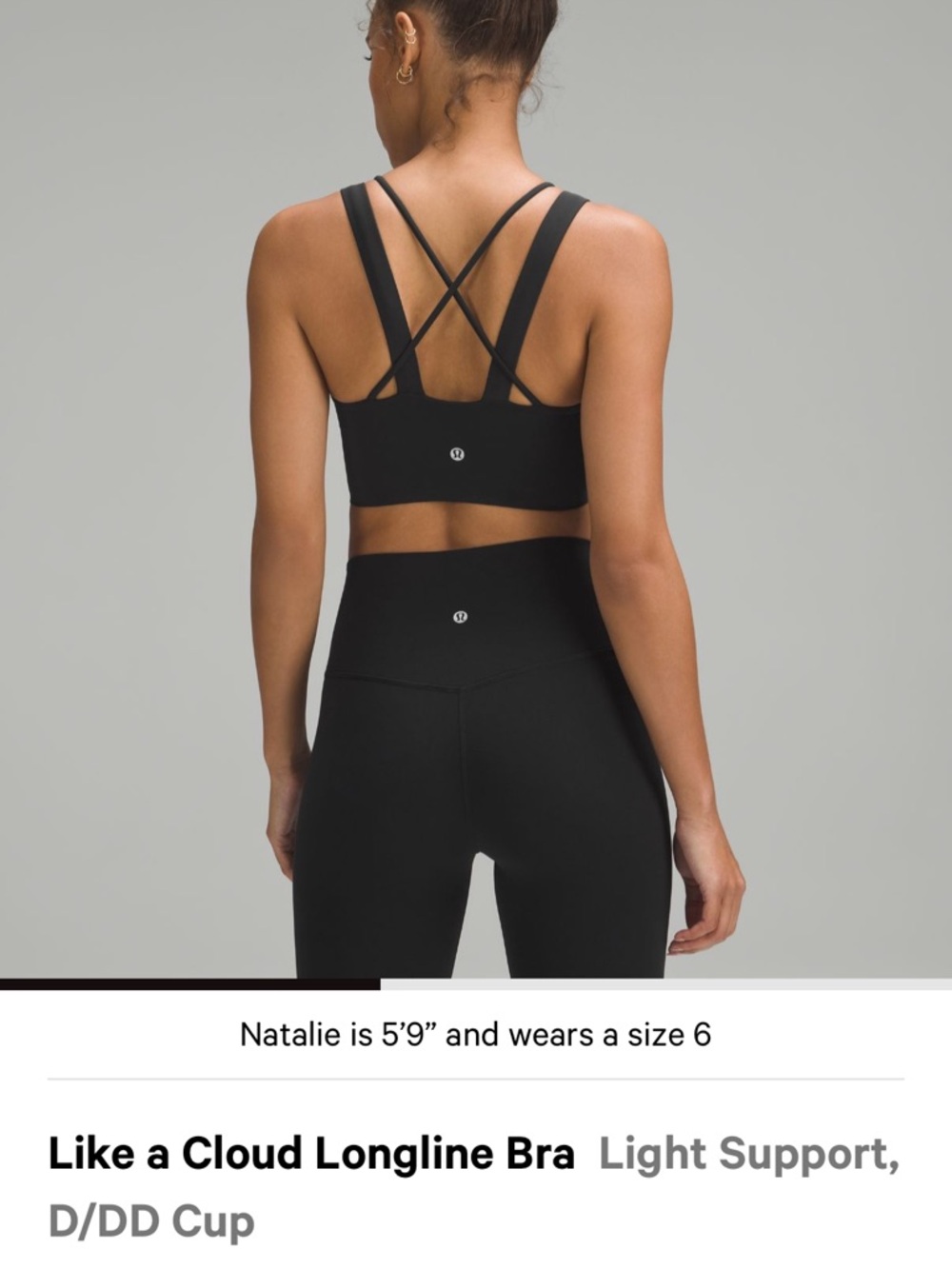 lululemon athletica Black Strappy Sports Bra - Picture 3 of 4